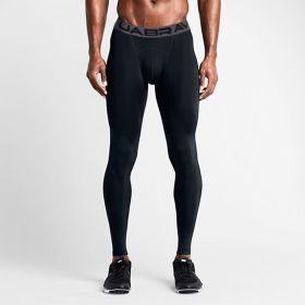 Men's Quick-drying Sports Running Tights (Option: Black-S)