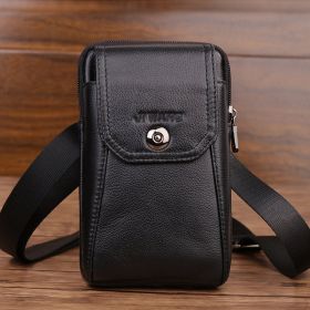 Mobile Phone Bag Waist Bag Cowhide Backpack Small Bag (Option: 6 style)