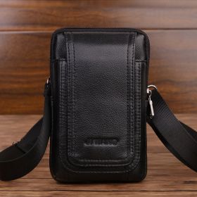 Mobile Phone Bag Waist Bag Cowhide Backpack Small Bag (Option: 2 Style)