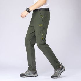 Tactical  Outdoor Quick-dry Men's Thin Breathable Loose Elastic Plus Size (Option: 1901 Army Green-XL)