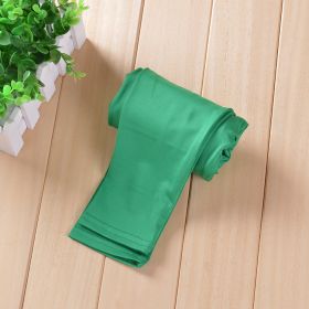 Spring And Autumn Milk Silk Girls' Tight Elastic Bottoming Cropped Pants (Option: Grass Green Yards-140Yards)